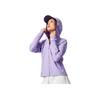 Li-Ning Running Series Letter Zipper Hooded Versatile Casual Cardigan Jacket Women jackets Aviation-Purple AFYV002-4