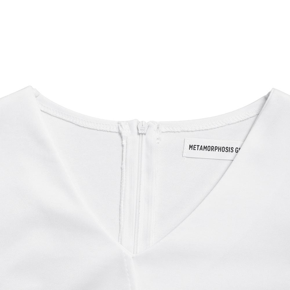 JKASHDK Women's Fashion Autumn Winter Solid Color Print Plus Size Long Sleeve V-Neck High Waist Casual Dresses