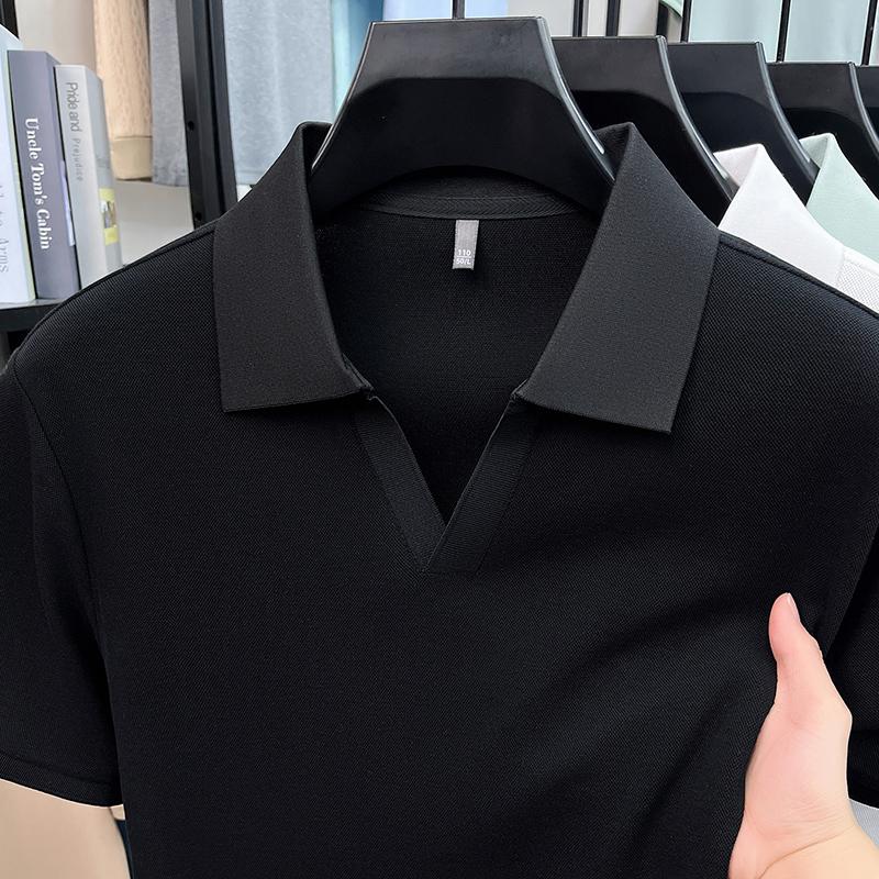 Polo Shirts for Men Short Sleeve V Neck Polo Lightweight Summer Casual Polo Shirts