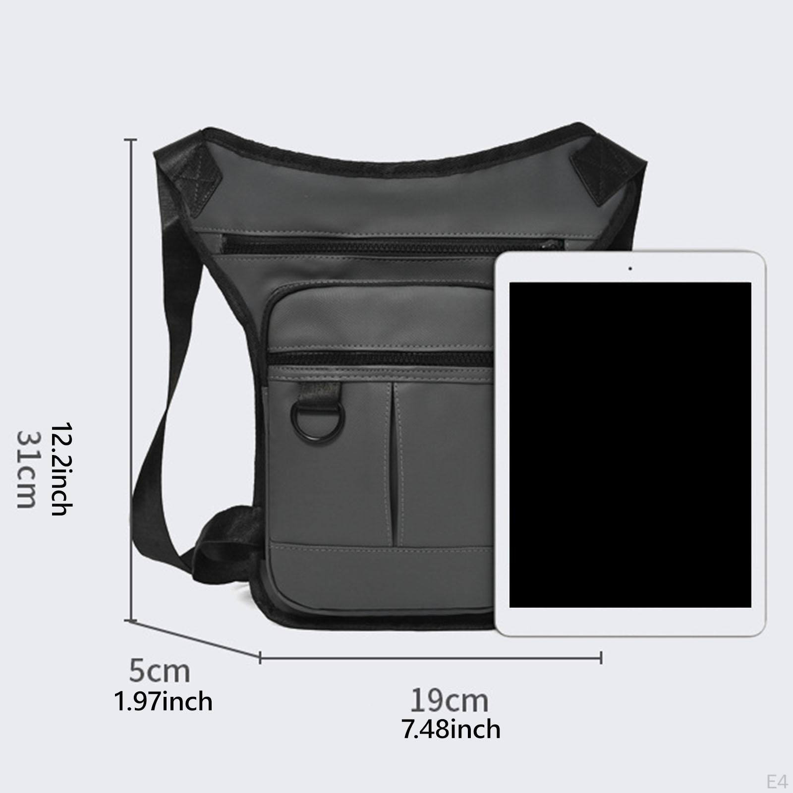 Мужская поясная сумка Hip Fanny Pack Мотоциклетная сумка Drop Leg Pouch Плечо Бедро — фото 5