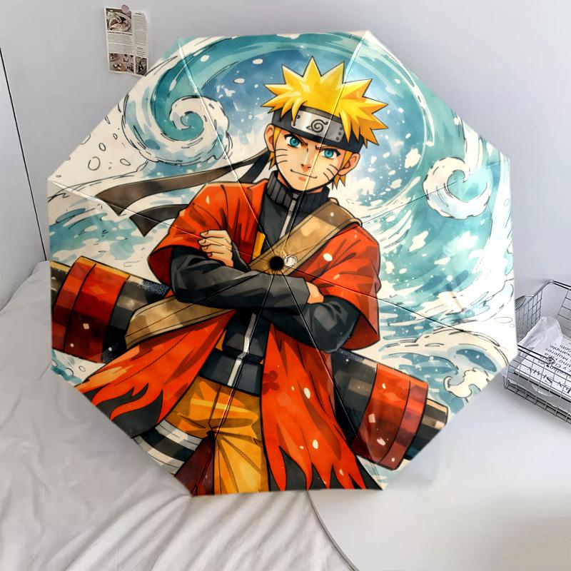 Naruto Naruto Daily Growth 8-Bone Automatic Folding Umbrella, Stylish, Perfect Gift for Anime Enthusiasts