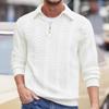 European Jacquard Knit Half-Zip Hoodie for Men - Autumn/Winter Casual Sportswear