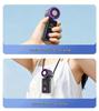 USB Rechargeable High-Speed Foldable Handheld Fan with Cooling Ice Pack and Digital Display