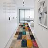 Nordic Geometric Style Long Runner Rug Decoration Home Easy Clean Stair Corridor Carpet Living Room Anti Slip Porch Hallway Mat