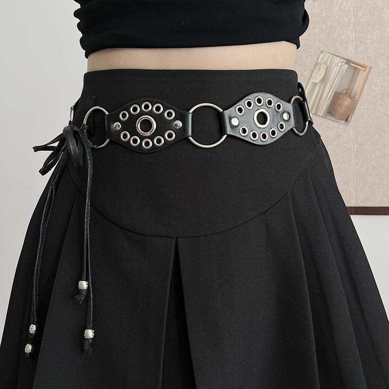 Chic And Stylish Pu Leather Waist Belt In Black And Caramel Color For Spring 2024