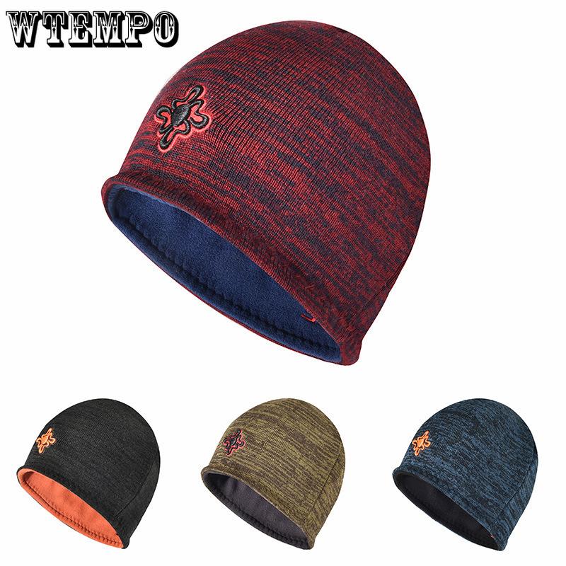 Winter Warm Knitted Hat for Men's Running and Cycling Windproof and Cold Proof Hat Head Cover Hat Ear Protection Hat