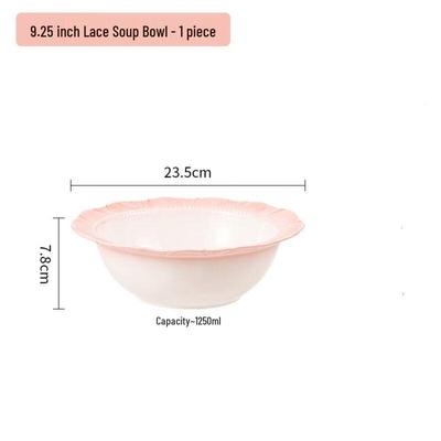 Wutuo Scalloped Ceramic Soup Bowl