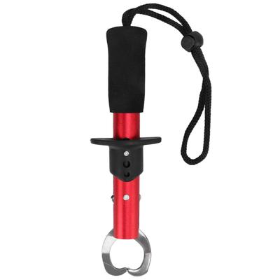 Pinça de Lábio de Peixe Aço Inoxidável Suporte de Pegada de Peixe Ferramenta de Pesca com Alça de Pulso Acessórios de Equipamento de Pesca