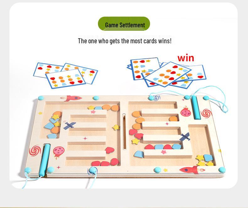 Multicolor Magnetic Logic & Shape Training Board Game for Kids