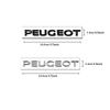 Autoaufkleber 2025 Heiß 1 Stück Auto Heckklappe 3D Emblem PEUGEOT Buchstabenaufkleber Zubehör für Peugeot 206 307 308 3008 207 208 407 4