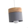 Minimalist LED Pendant Light with Wooden and Iron Design for Home Decor