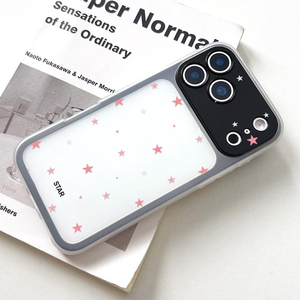 Pink Little Star for iPhone17ProMax 2-in-1 Mobile Phone Soft Case Apple 16 Niche 15 Anti-drop 17