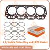K4N For Mitsubishi 4 Cylinders Piston Ring 90*2.5HK+2+4mm Overhaul Rebuild Kit Cylinder Head Gasket Engine Spare Parts