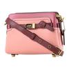Coach Tate 18 Bow Carriage Logo Color Block Snap Pocket Hardware Leather Handbag Shoulder Bag Crossbody Bag Small Women Handbags Pink C2632-B4S5K
