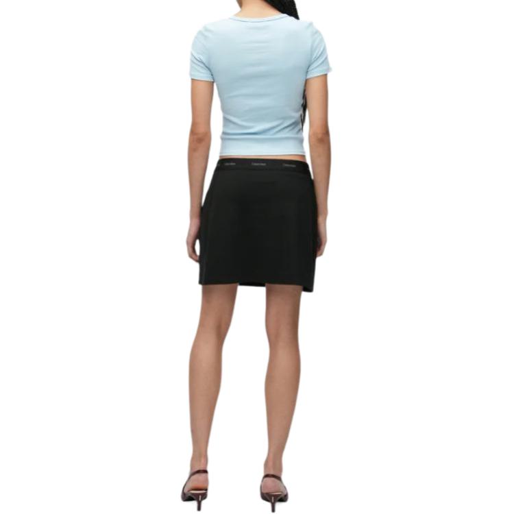 Calvin Klein Slim Fit Short Letter Elastic Waist Casual Skirt Women Skirts LV044E621G-UB1