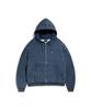 Fluke Essential Pigment Crop Zip-Up Hoodie Navy Fzt1038-Z