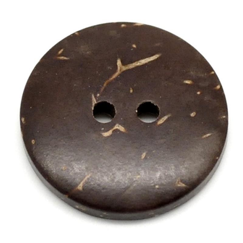 50pcs lot 18mm Brown Coconut Shell-4 Holes-Buttons Sewing Scrapbooking Diy Clothing Accessories