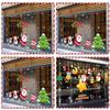 2025 Happy New Year Window Sticker PVC Xmas Decal Fashion Glass Sticker Shopping Mall