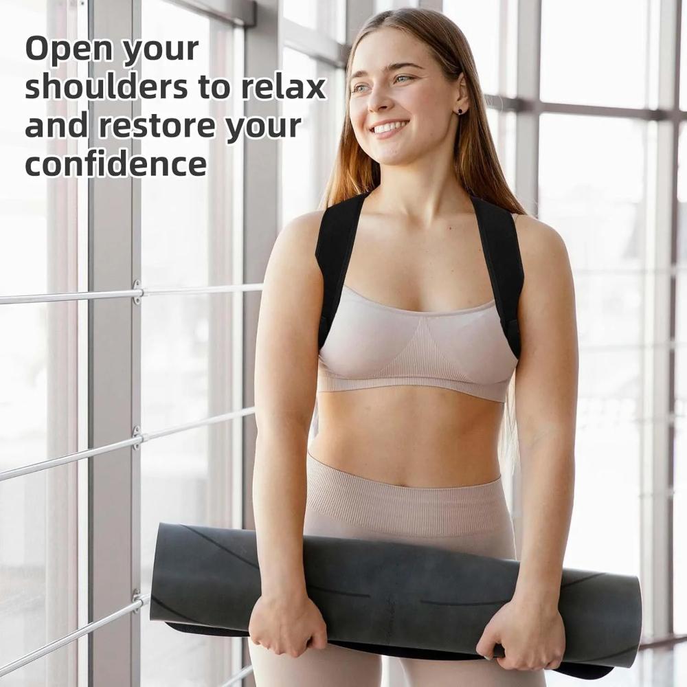 Premuim Adjustable Posture Corrector Belt Back Neck Shoulder Clavicle Spine Support Reshape Body Home Office Sport Upper Braces