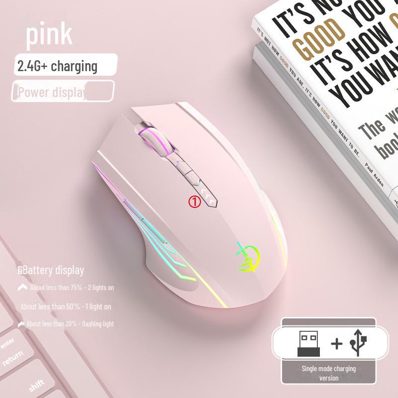 Juggernaut Rechargeable Bluetooth E-sports Mouse for Kids - Silent, Wireless, Compatible with Xiaomi, Lenovo, Huawei