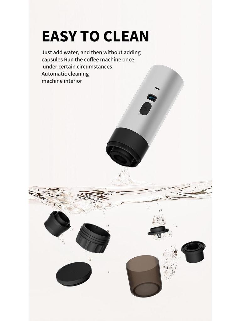 Portable Car-Mounted Espresso Machine - Outdoor Wireless Coffee Capsule Maker 2025, Made in Italy