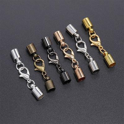 10pcs/Lot Bracelet Chain Round Cord Ends Caps Leather Cord Bracelet