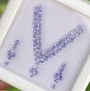 Single A Color Necklace Set Layout, Natural Tanzanite Gemstone Lot, A Quality Round Cut Stone Layout.
