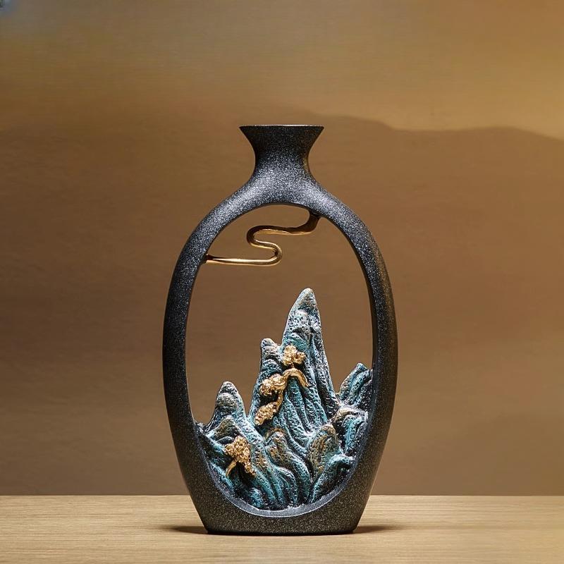 Vase Art Decoration Office Cabinet Decoration Foyer TV Wine Cabinet Decoration Housewarming Gift Decoration