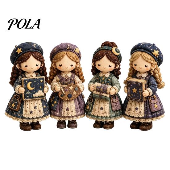 DIY Patchwork Kit Girl Kit, 3D Doll Sewing Craft Set with Pre-Cut Fabric Thread Needles, Cute for Home Decor Handmade Gift Starter