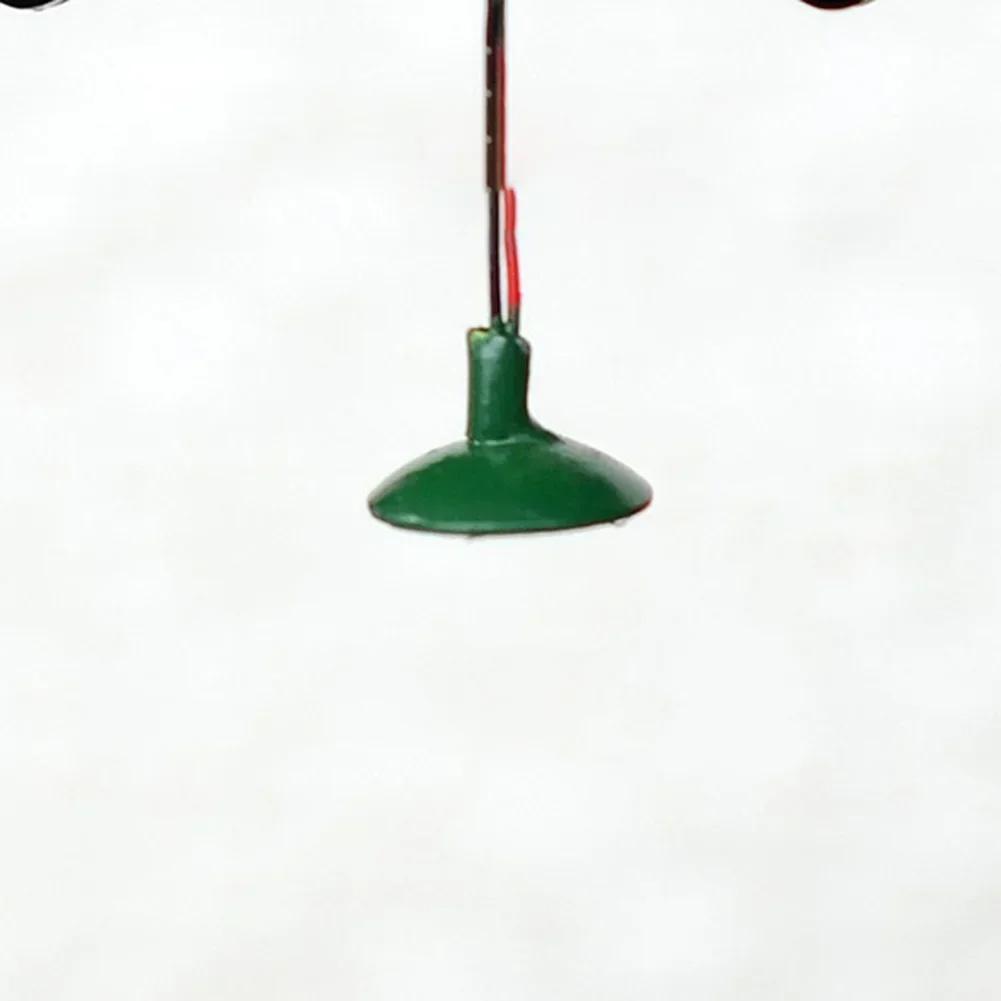 10pcs OO/HO Scale Street Light Model Wall Lamp Posts Led Ceiling Lamps LED Street Light Sand Table Model Building Layout Supplie