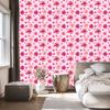 Powder Pink and Coral Flowers Wallpaper for Living Room and Bedroom 50x1000