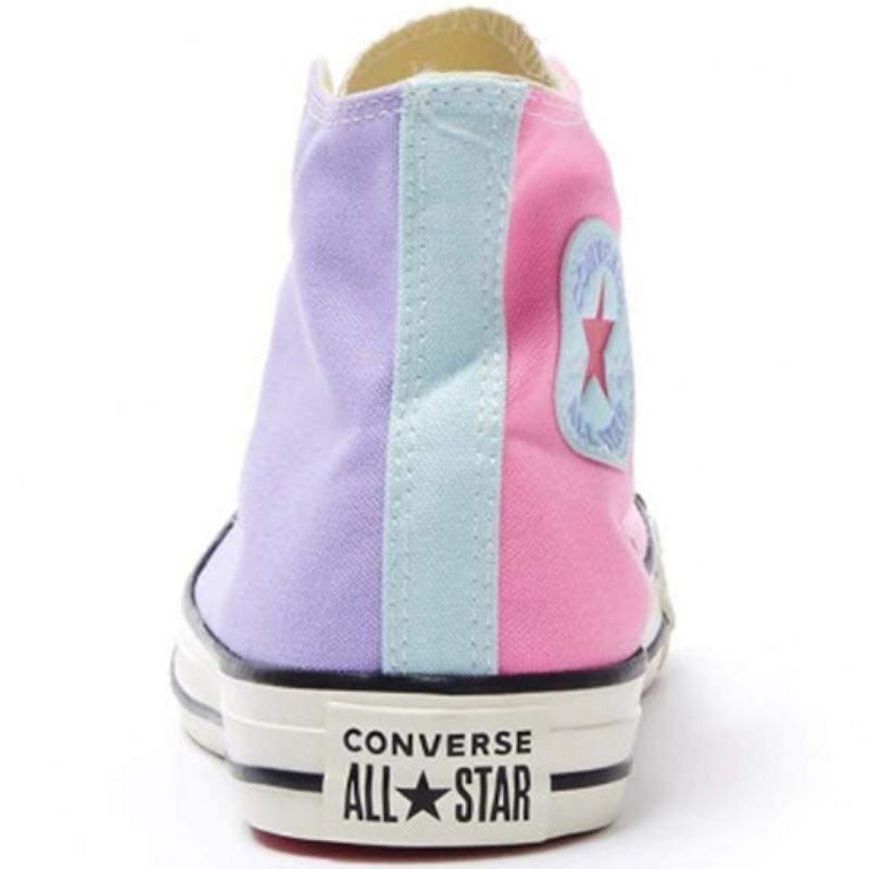 Converse Chuck Taylor All Star Comfortable and Versatile High-Top Canvas Shoes Unisex Purple and Pink