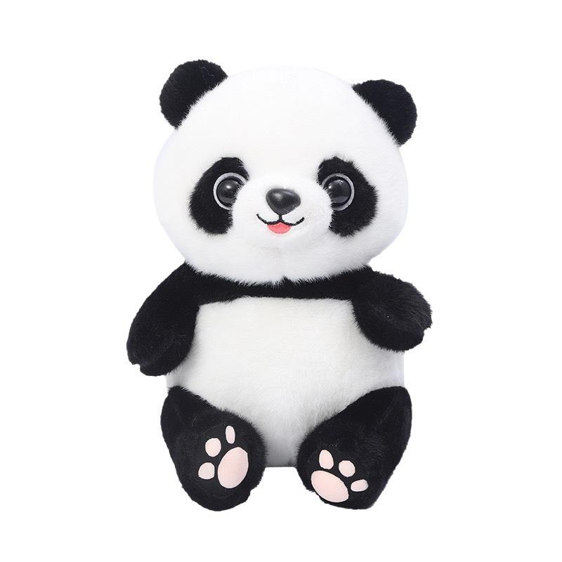 Cute Panda Doll Plush Toy Simulation Doll National Treasure Giant Panda Dressing Doll 8 Inch Grab Machine Doll
