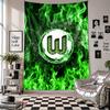 VfL Wolfsburg FC Wall Tapestry Home Decor Wall Hanging Cloth for Bedroom Living Room Background