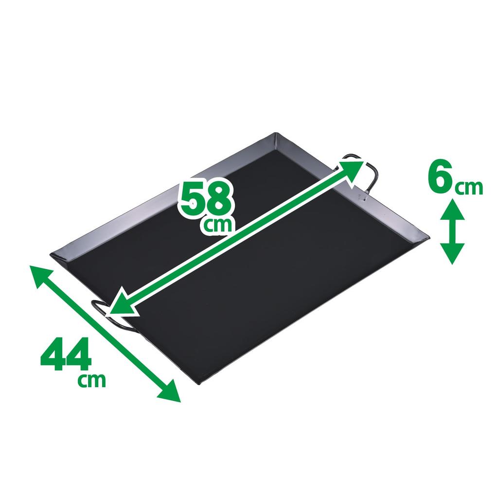 Green Life BBQ Iron Plate, W44×D58×H6cm, CP-58