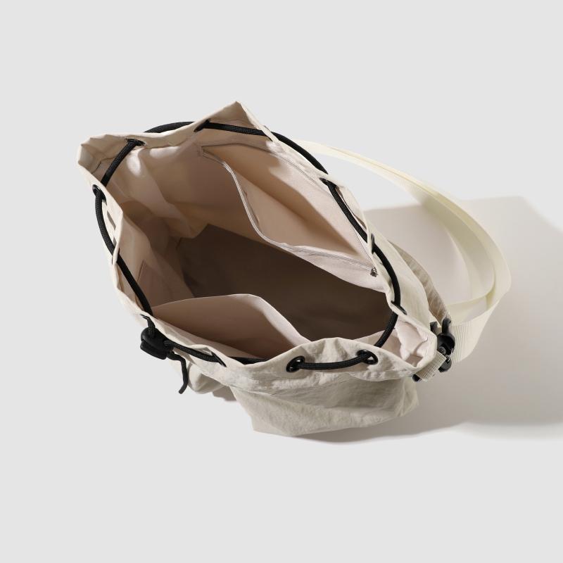 Nylon Small Satchel Multi-Pocket Lightweight Hand Bucket Bag Women's Shoulder Crossbody Bag