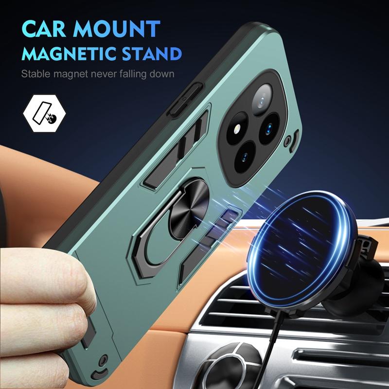 For Xiaomi Redmi Note 14 Pro Plus 5G Case Shockproof Armor Magnetic Holder Ring Case For Redmy Note 14 Pro+ Lens Protect Cover