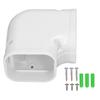 90 Degree Flat Elbow Line Cover PVC Mini AC Flat Elbow Line Cover for 1 To 2 Horsepower Air Conditioner
