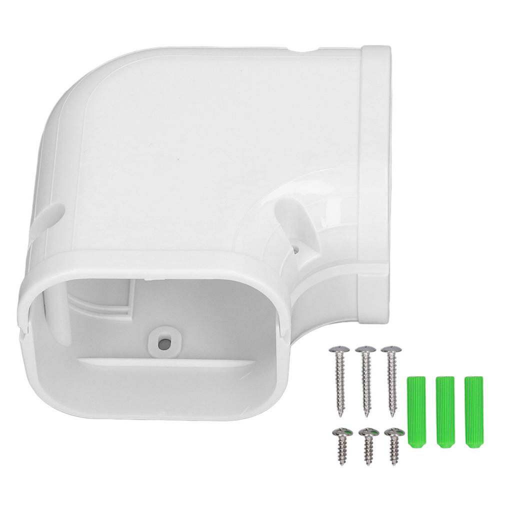 90 Degree Flat Elbow Line Cover PVC Mini AC Flat Elbow Line Cover for 1 To 2 Horsepower Air Conditioner