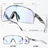 SCVCN Photochrome Radsportbrille Sportsonnenbrille für Herren MTB Fahrrad Brillen für Damen Mode Schutzbrille Schlittschuhbrille