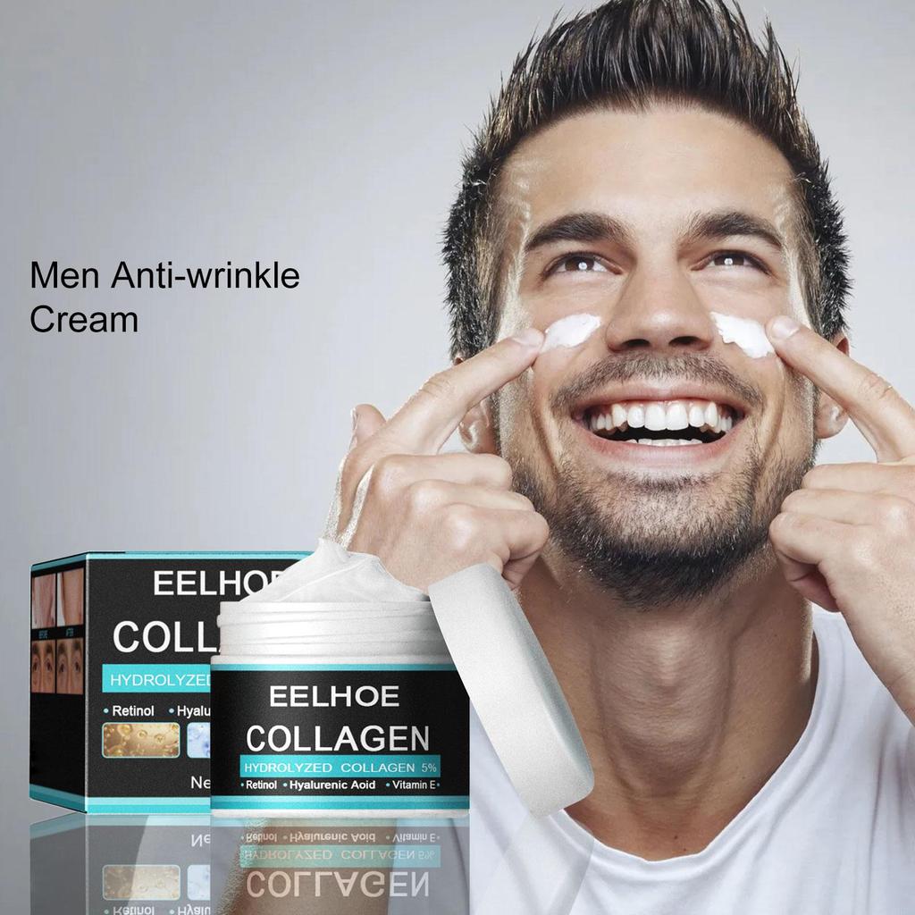 EELHOE Men Face Cream Anti Aging Remove Wrinkle Firming Lifting Whitening Cream Brightening Moisturizing Facial Skin Care Cream