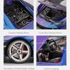1:18 Scale Lambor LP770 Car Model Toy Metal Die-cast Shock Absorption Vehicles Sound Light Supercar Models Gifts for Children