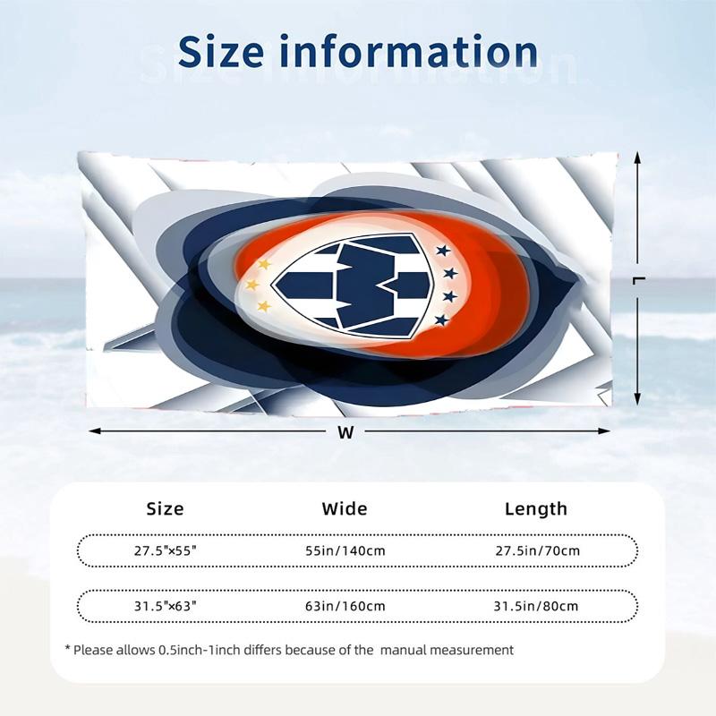 Club de Futboll Monterrey ICON Beach towels also serve as bath towels summer essential a musthave for the outdoors the beach and the pool
