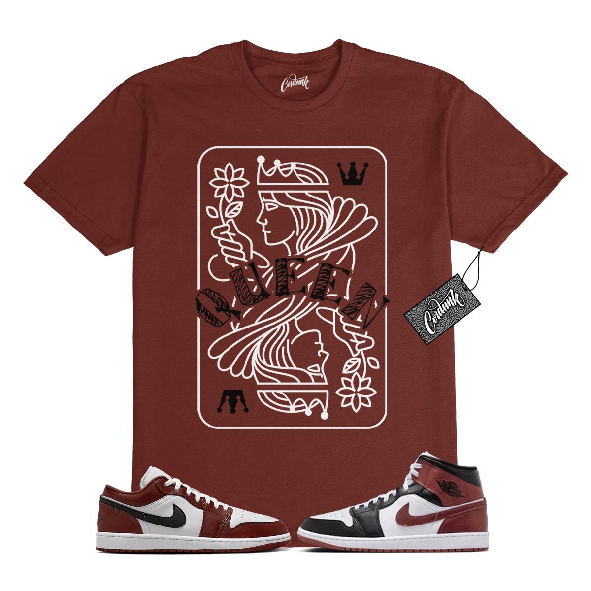 1 Dark Pony White Black T Shirt Match QUEEN M