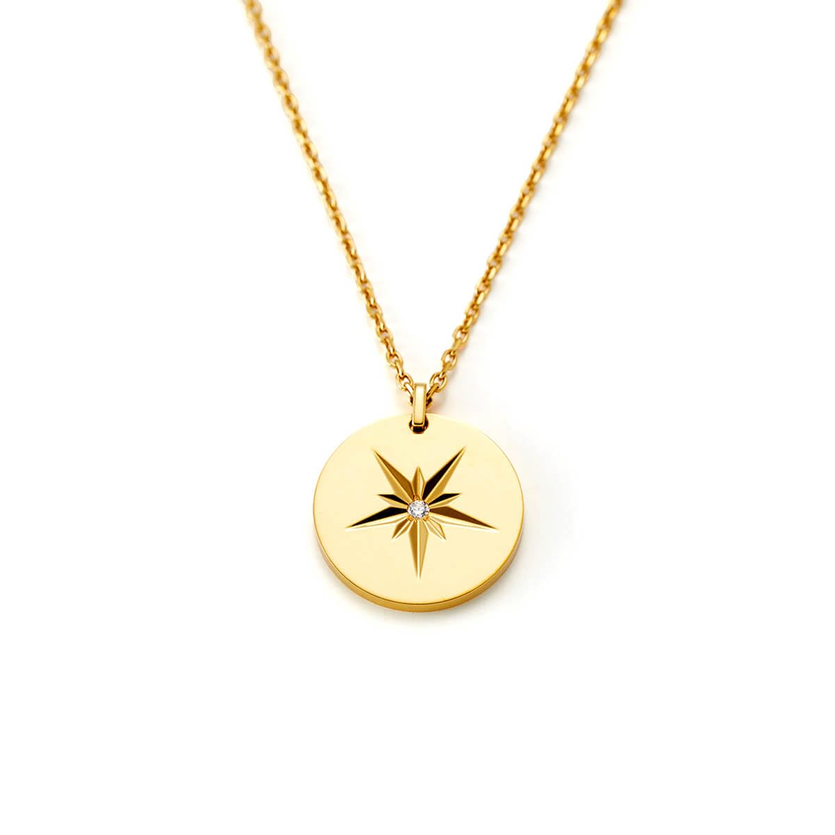 

Magnetic Coin Free Size [Liery] Necklace, Necklace, Gold, золотой