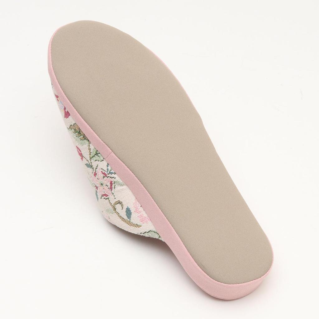 Minton Gobelin Heel Soft Haddon Hall Slippers (Pink)