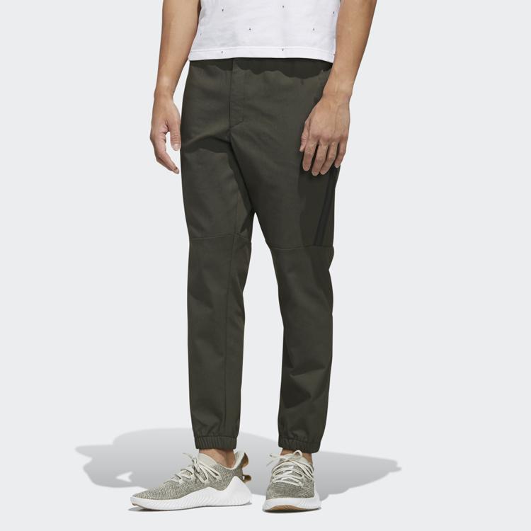 adidas Twill Conical Slim-Fit Cuffed Casual Sport Pants Men Bottoms Deep-Earth-Brown FJ6763