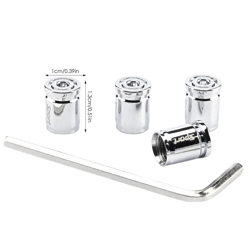 

4 шт. автомобильные противоугонные колпачки для вентилей шин, автоблокировка колес, колпачки для вентилей шин, универсальные крышки для вентилей шин для автомобилей, внедорожников, мотоциклов серебряный