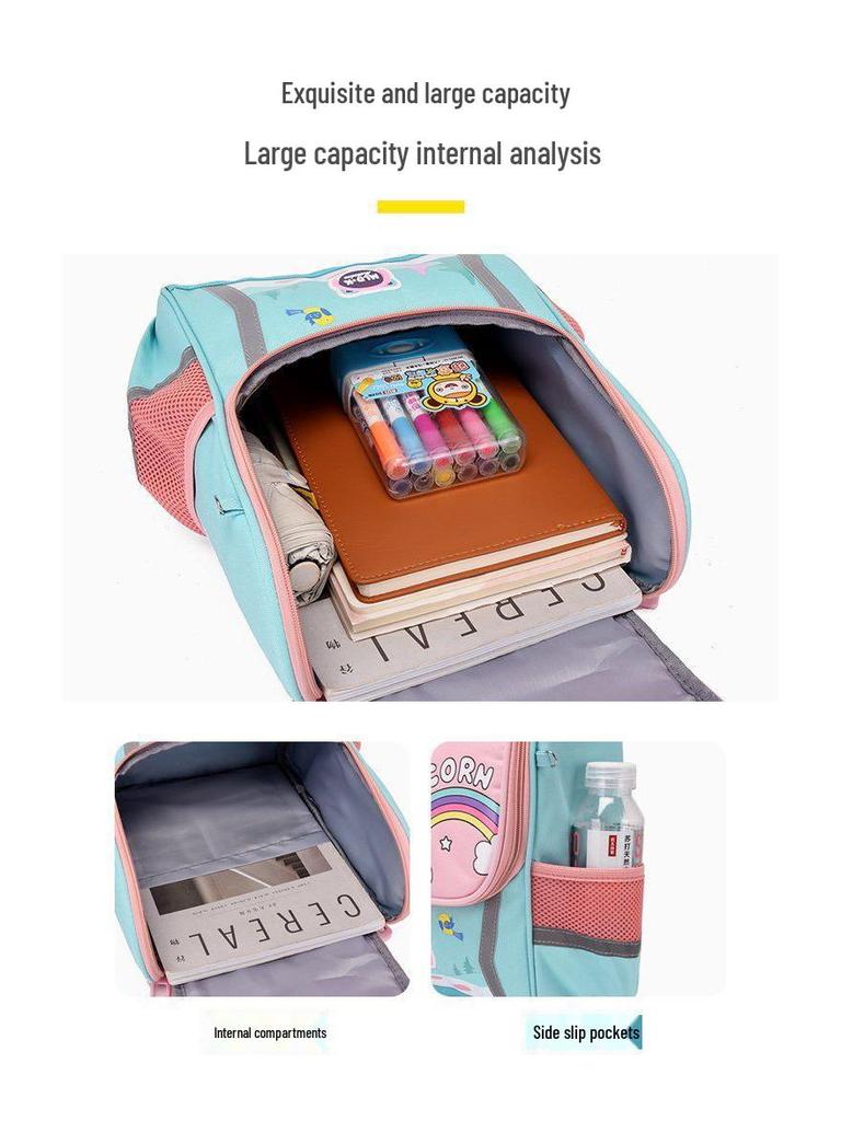 Lightweight Cartoon Backpack for Kids 3-6, Spine Protection, Available In Large, Medium, Small for Boys & Girls