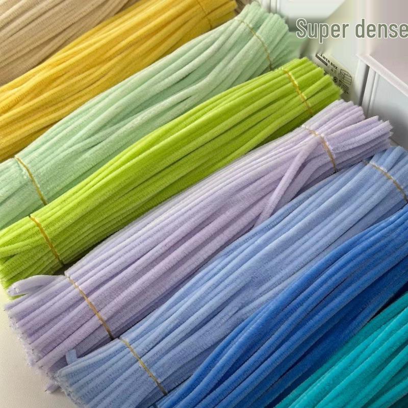 Macaron Color Extra Dense Handmade Flower Pipe Cleaners